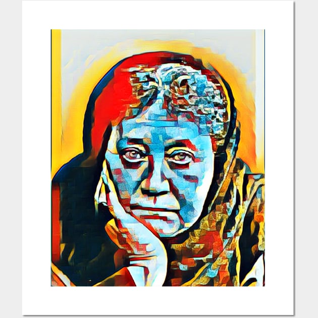 Helena Blavatsky Abstract Portrait | Helena Blavatsky Artwork 3 Wall Art by JustLit